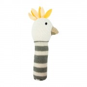 Knit Hand Rattle - Cockatoo